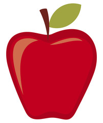 red apple