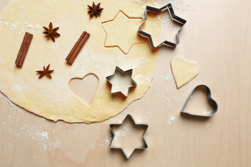 Preparation of Christmas cookies