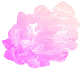 Obraz na płótnie Canvas Abstract pink watercolor on white background.This is watercolor splash.It is drawn by hand.