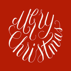 Fototapeta premium christmas curly decorative calligraphy. vector vintage handwriting.