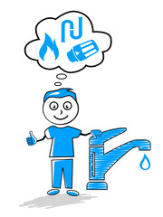 Cartoon - Sanitär - Heizung - 1