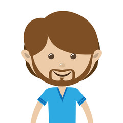 man character icon image vector illustration design 