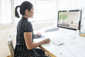 Landscape architect at work in the office