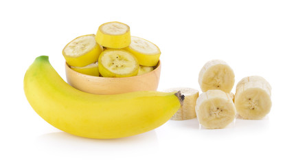 bananas isolated on the white background