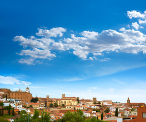 Fototapeta na wymiar Caceres skyline in Extremadura of Spain