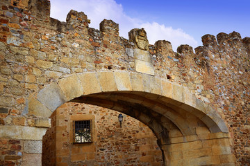 Caceres Arco de la Estrella arch in Spain