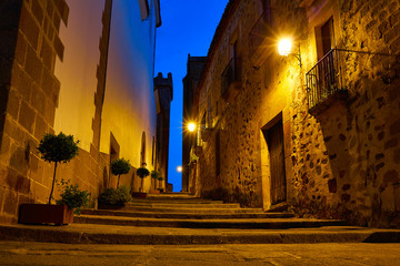 Caceres monumental city Extremadura Spain