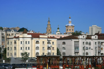 Houses and a church, Kazan, Russia