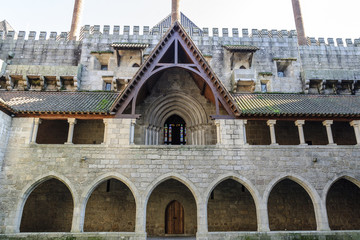 Obraz premium sight of the interior of the palace of the dukes of Braganza of Guimaraes's town, Portugal