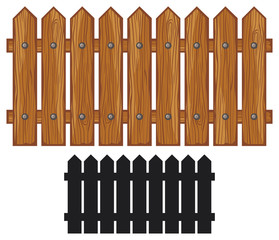 wooden fence