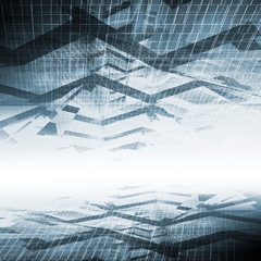 Abstract blue digital background, high-tech