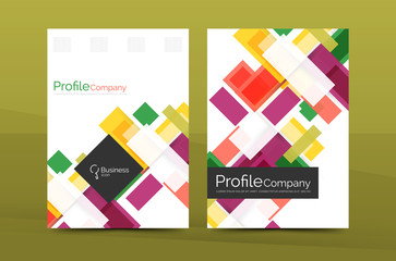 Straight lines geometric business report templates