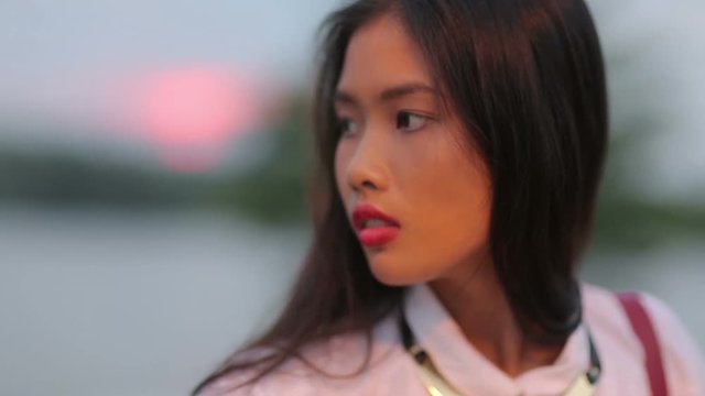 Portrait of a Pretty Asian Woman
