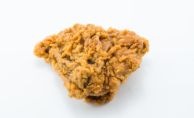 Fried chicken isolated on white background