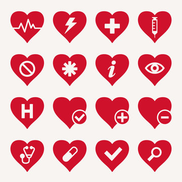 Medical Heart Icons