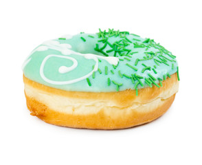 Tasty donut with sprinkles