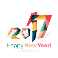 Happy New Year and Chrismas holiday greeting card elements