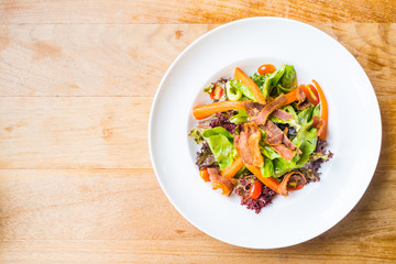 Crab stick salad
