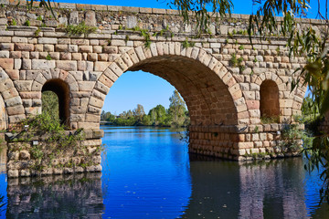 Merida in Spain roman bridge over Guadiana