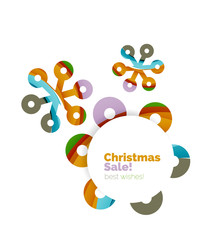 Christmas colorful geometric abstract background