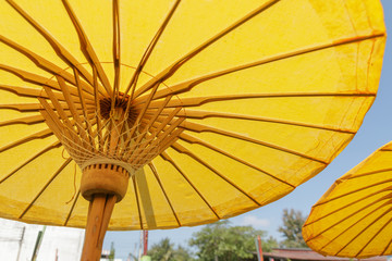 Closeup detail Handmade umbrella