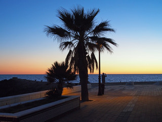 Fototapeta premium Abendstimmung in Rota Andalusien