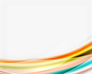 Translucent wave on white background