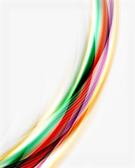 Translucent wave on white background