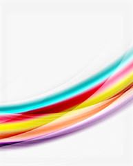 Translucent wave on white background