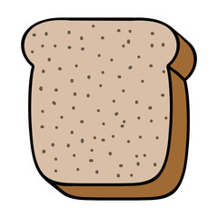 bread slice icon image vector illustration design 