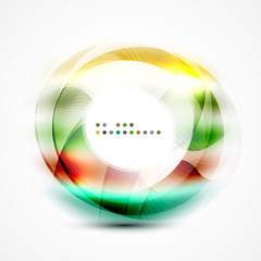 Modern shiny blurred swirl template