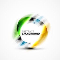 Modern shiny blurred swirl template