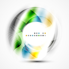 Modern shiny blurred swirl template