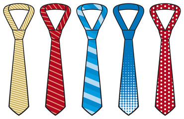 set of male business ties