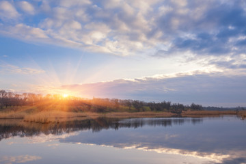 Misty morning at the lake