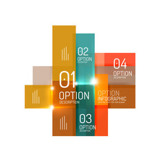 Abstract background, geometric infographic option templates