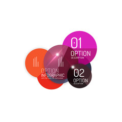 Vector business infographics, option select