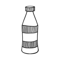 botttle doodle icon image vector illustration design 