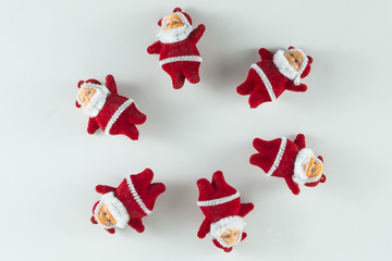 Merry Christmas and Happy New Year,
Santa Claus  on white background