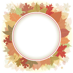 Naklejka na ściany i meble Circle autumn design