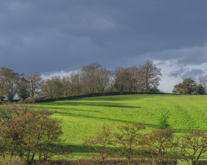 generic typical english countryside