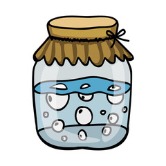 filled jar icon image vector illustration design 