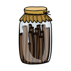 filled jar icon image vector illustration design 