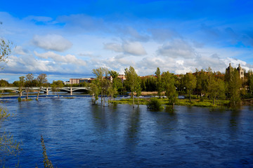 Obraz premium Salamanca Tormes river in Spain