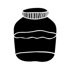 filled jar icon image vector illustration design 