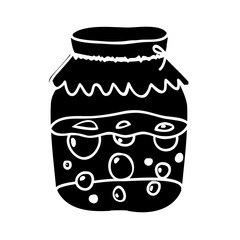 filled jar icon image vector illustration design 