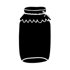 filled jar icon image vector illustration design 