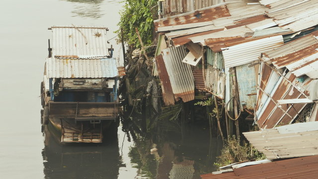 Slum on the river. Saigon. Vietnam. 8 View.