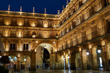 Fototapeta na wymiar Salamanca Plaza Mayor in Spain