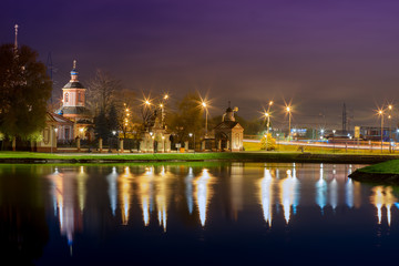 Obraz premium Altufievo church Moscow district background